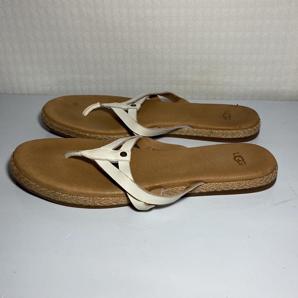 UGG Flip Flop Leather Sandals Women - Picture 4 of 7